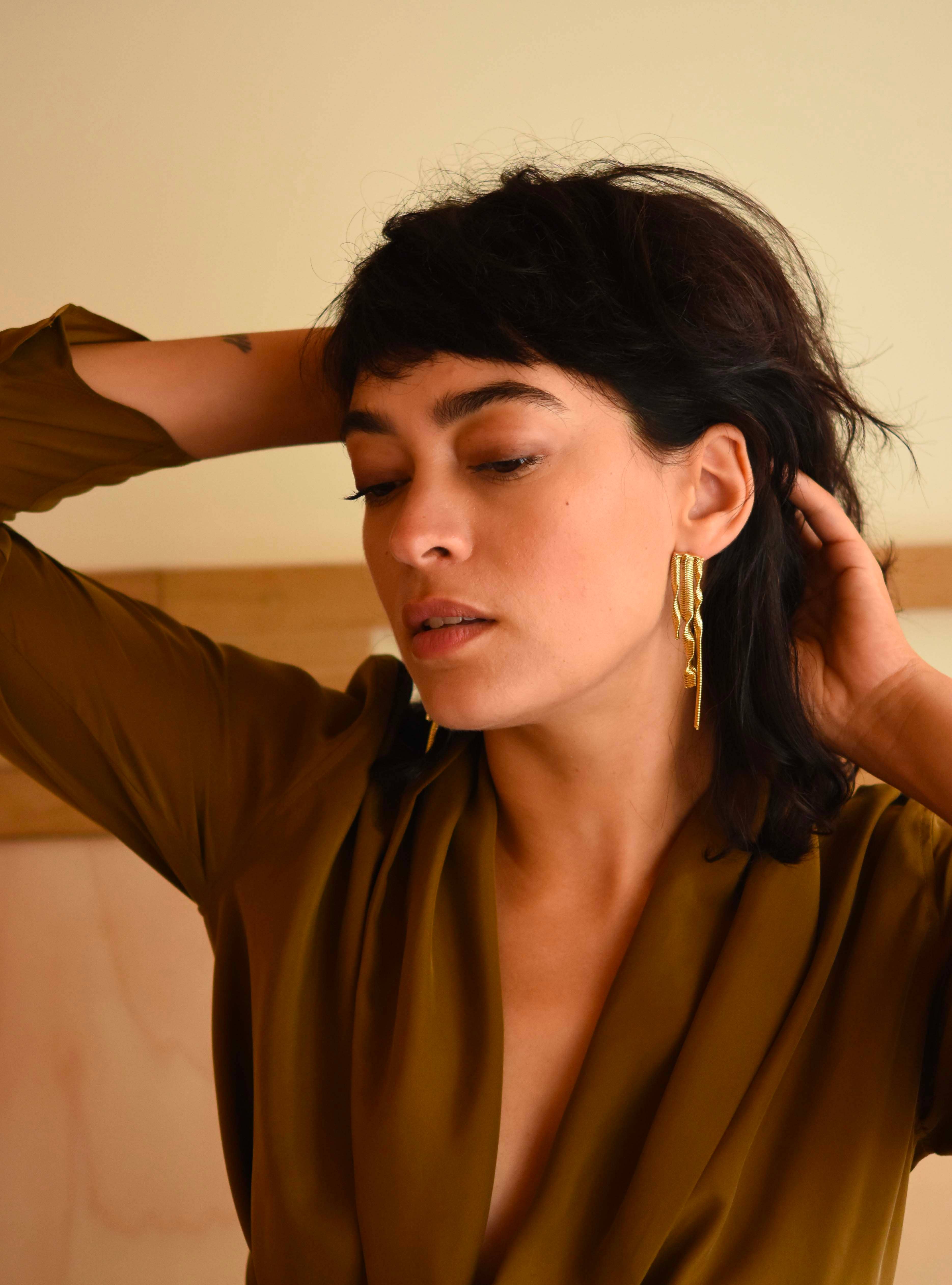 Judith Benita - Wholesale Dangle Earrings - Aava twist maxi earrings