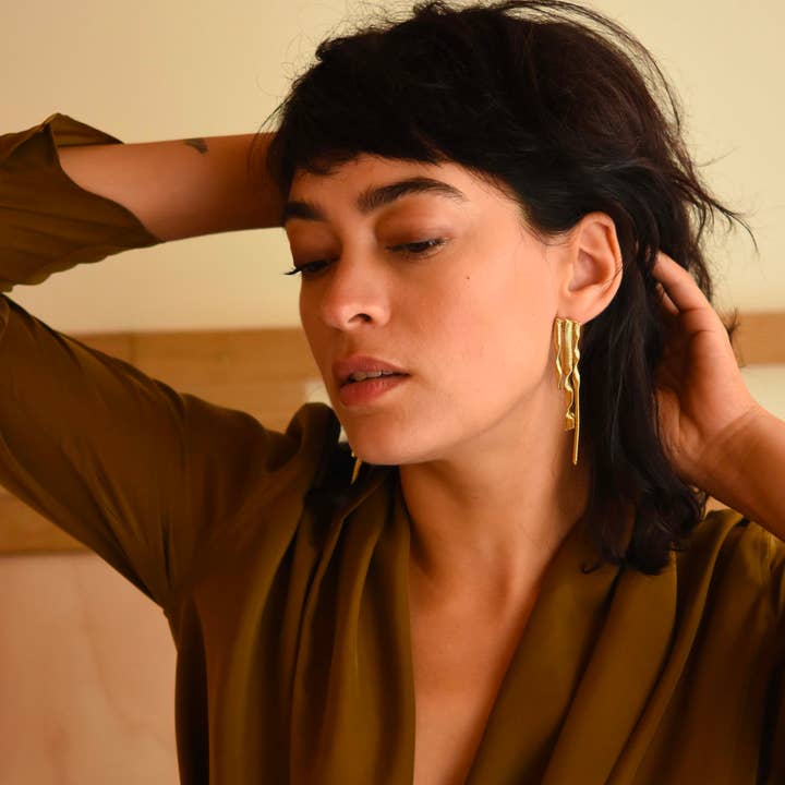 Judith Benita - Wholesale Dangle Earrings - Aava twist maxi earrings0