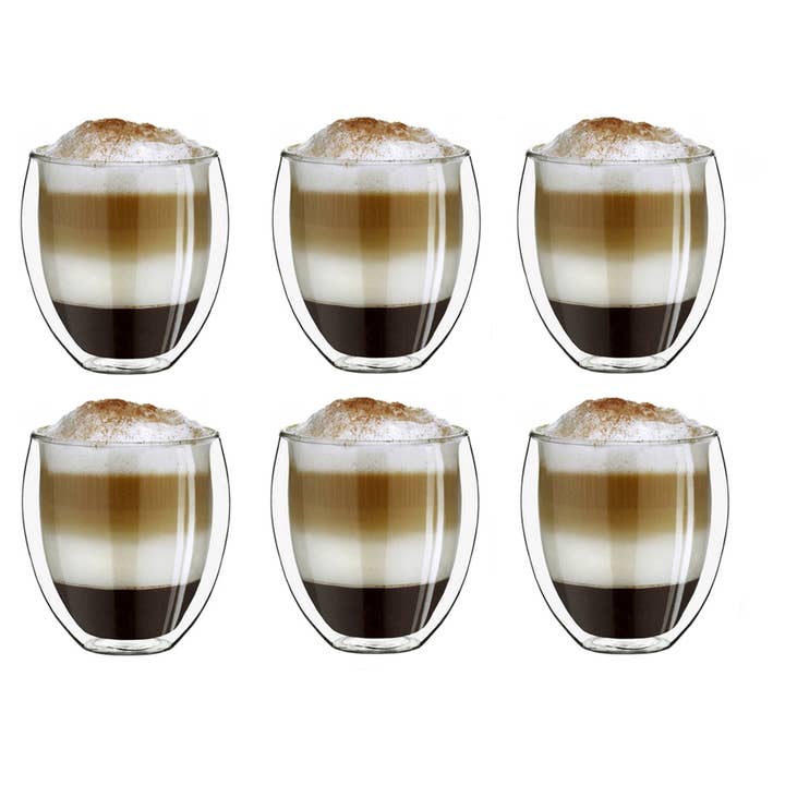 Creano dubbelväggade termoglas 400 ml, set om 6 – bubbliga glas för wholesale av Creano