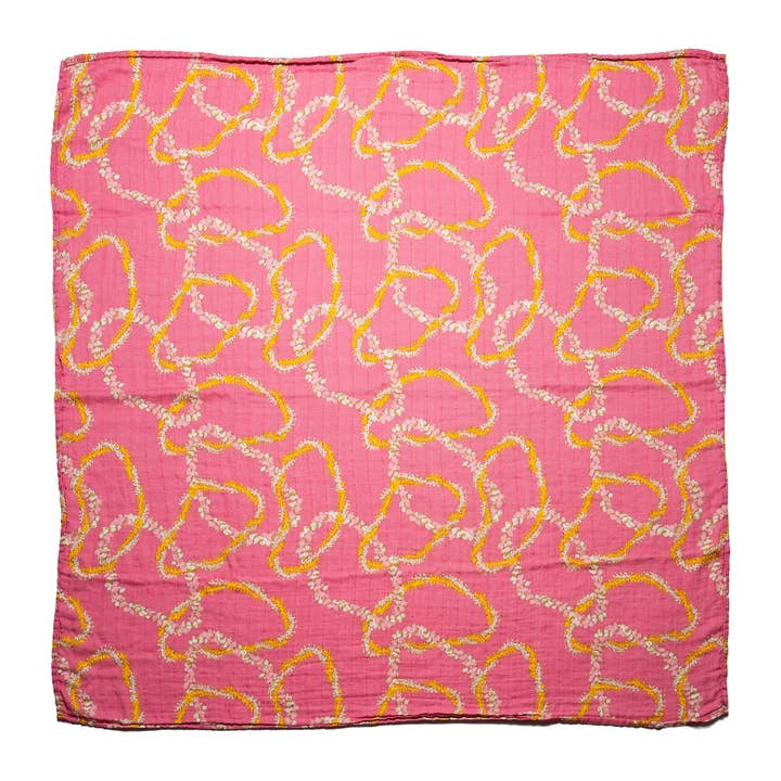 The Keiki Dept - Wholesale Swaddle - Baby - Lei Lokelani Kapa Moe - Hawaiian Bamboo Swaddle3