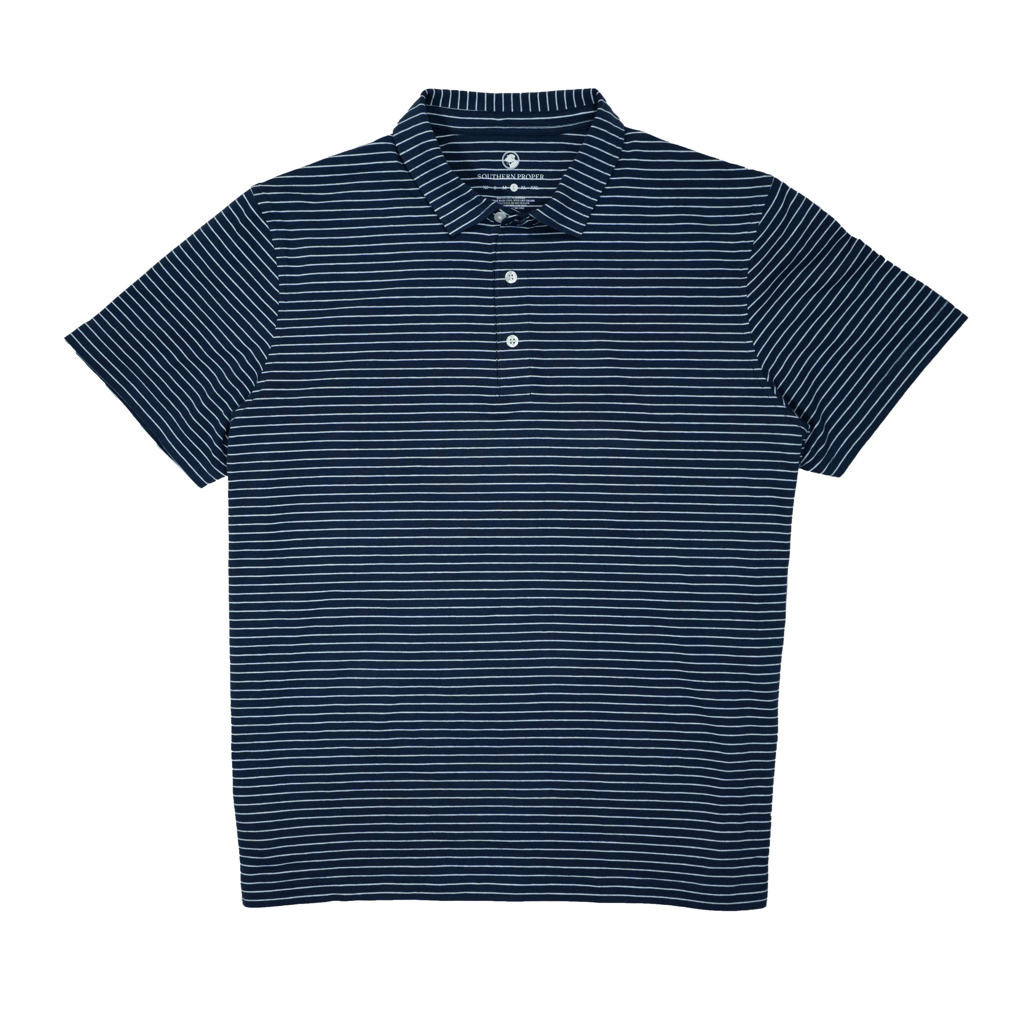 Southern Proper – wholesale Polo – Men’s – Perdido Stripe Polo4