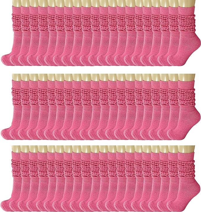 Mars Outlet Store LLC - Wholesale Socks - Women's - 120 Pairs Extra Long Heavy Slouch Cotton Socks, Size 5-102