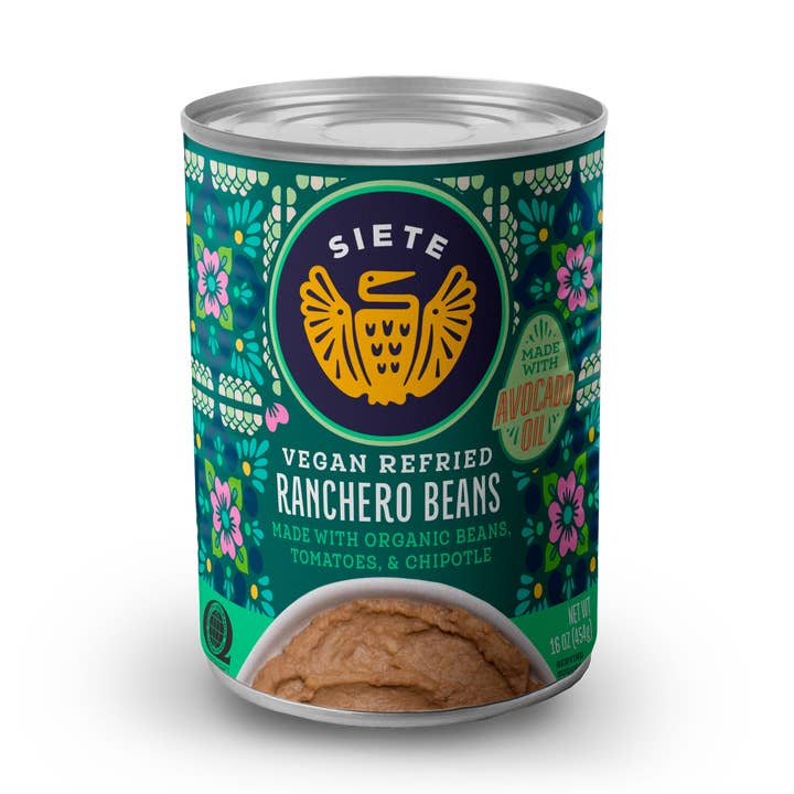 VEGAN RANCHERO REFRIED BEANS - 24 CANS for wholesale by Siete Foods