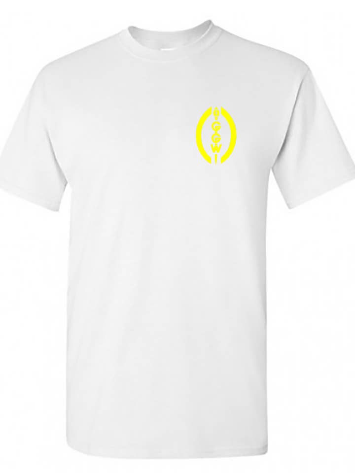 Vrt Spr Frm Pkt Ylw Wht T for wholesale by Gods of Gridiron War