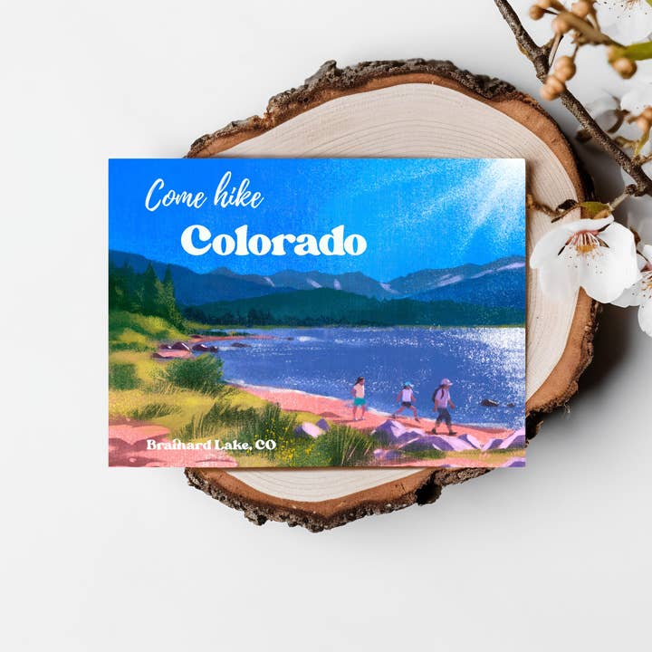 Venez randonner Carte postale PST-CO-03 pour la vente par Mikaila Maidment Art & Illustration