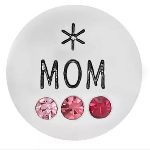 Snap - Mothers Day - Mom - Themed Snap - with Crystals for wholesale by Say It in A Snap Jewelry