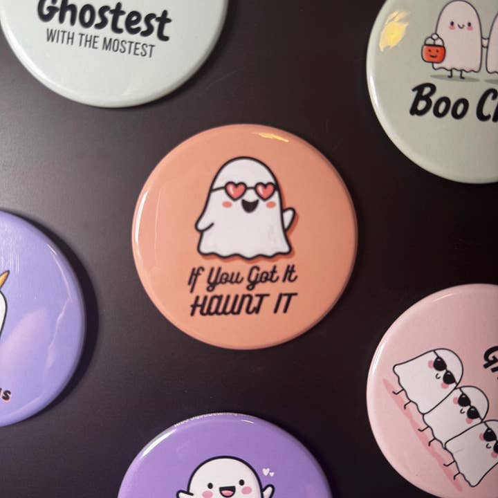 Tieu Magnetic - Wholesale Magnet - Boo Crew Magnet – Two Cute Ghosts with Candy Buckets4