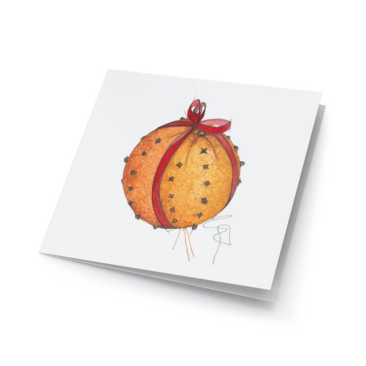 Large Art Cards - Xmas Orange for wholesale by Emmeselle