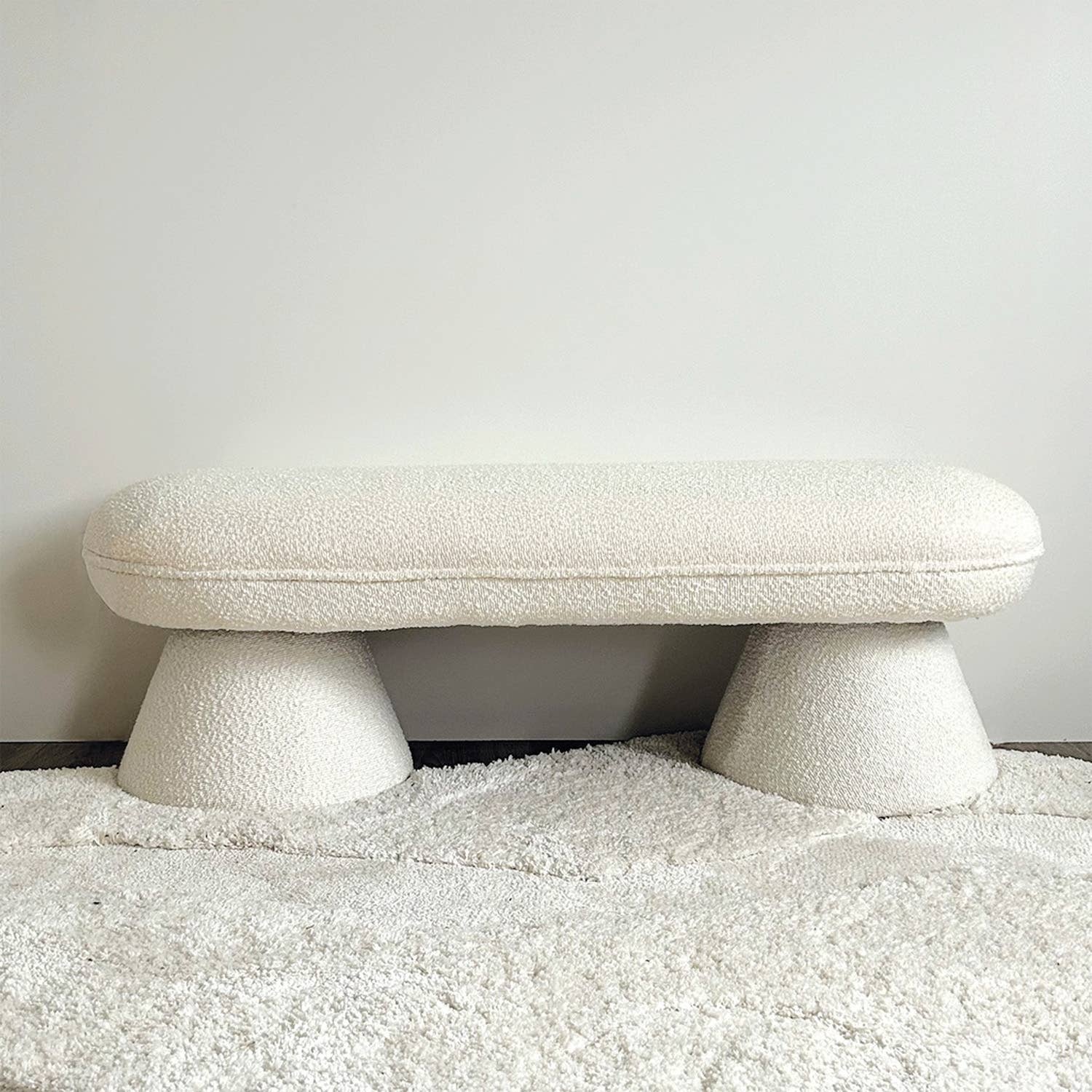 Opjet Paris - Wholesale Bench - Edouard bench natural loop L117 W42 H37.5cm3