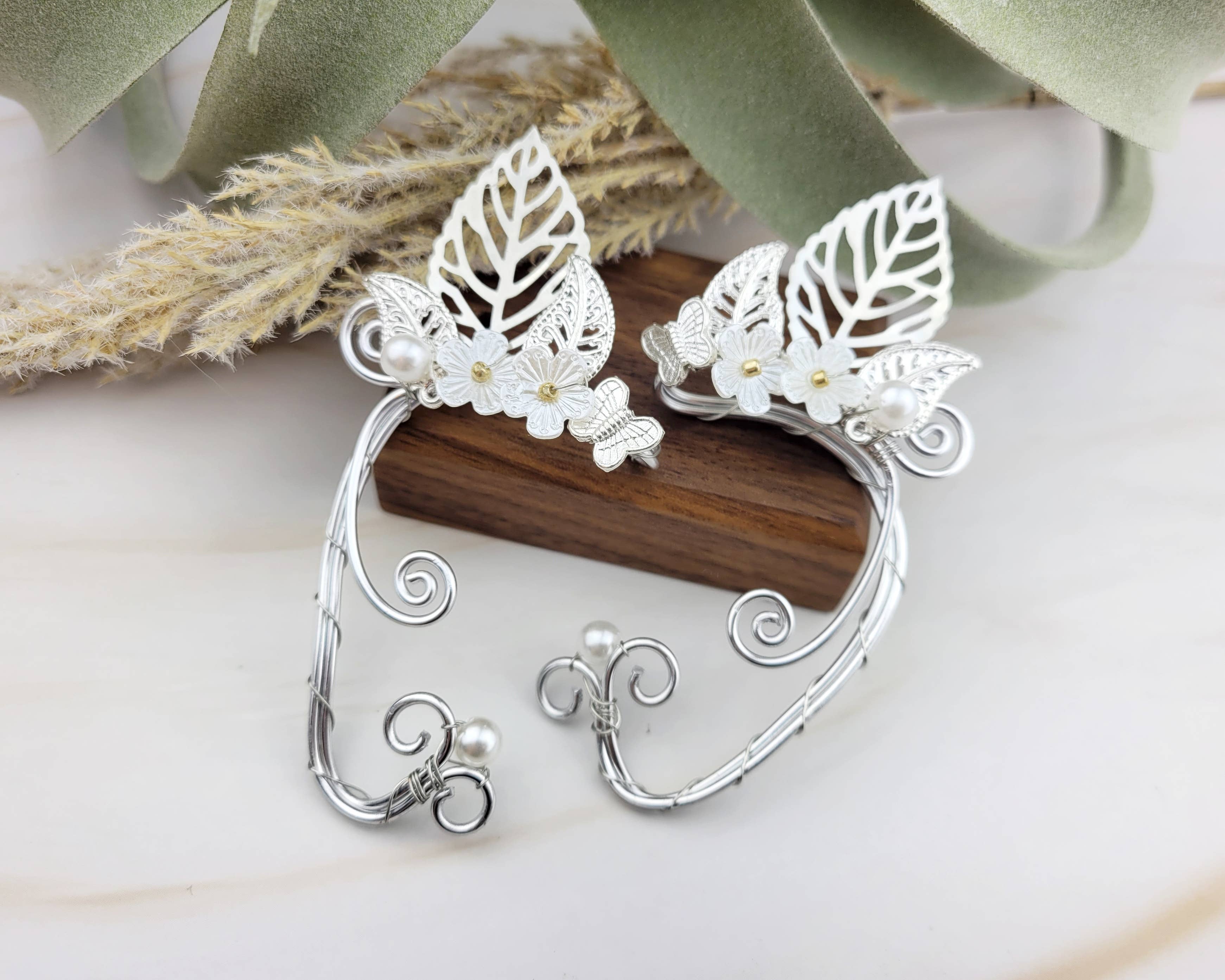 WonderLight Jewelry – Großhandel Ear Cuff/Ohrklemme – Elfenohren mit silbernem Bügel – Fee / Harmonie11