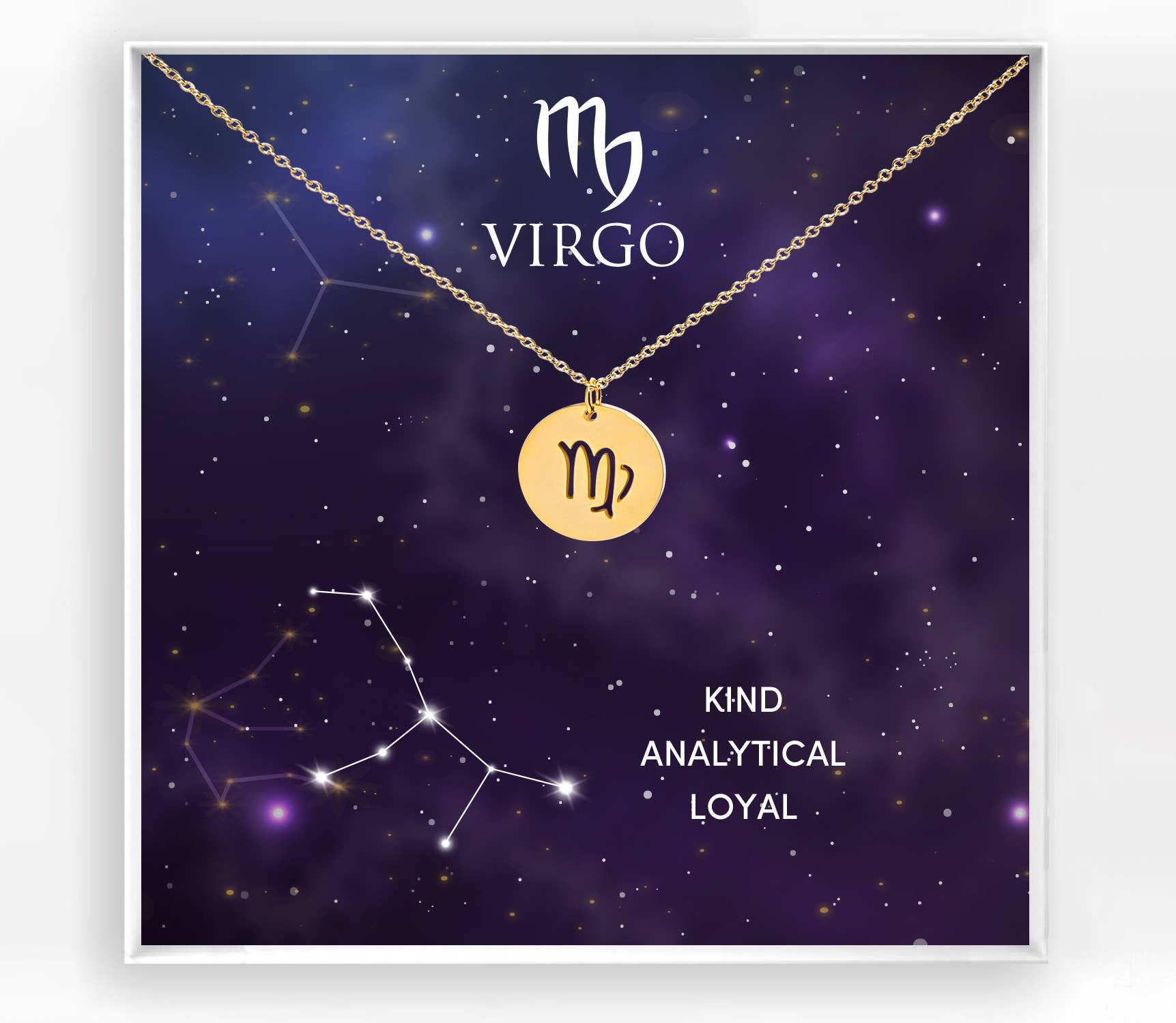 Succulent Kreations - Vente Colliers à pendentif - Collier Pendentif Signe du Zodiaque Plaqué Or9