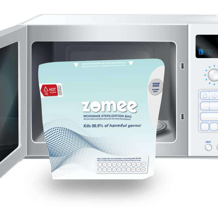 Unimom - Vente Nettoyants antibactériens - Nouveaux sacs stérilisateurs à vapeur à micro-ondes