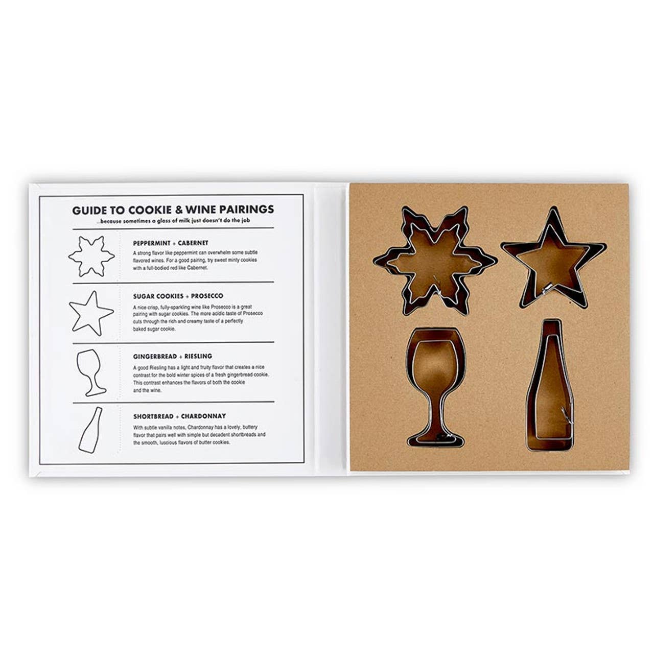 Santa Barbara Design Studio by Creative Brands - Wholesale Cookie Cutter - Face To Face Cookies & Wine Cookie Cutter Book Box1