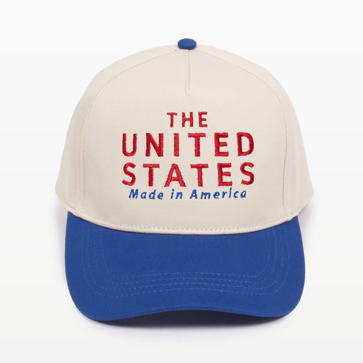 David And Young - Wholesale Baseball Cap - Unisex - THE UNITED STATES embroidery in Two Tone Baseball Caps