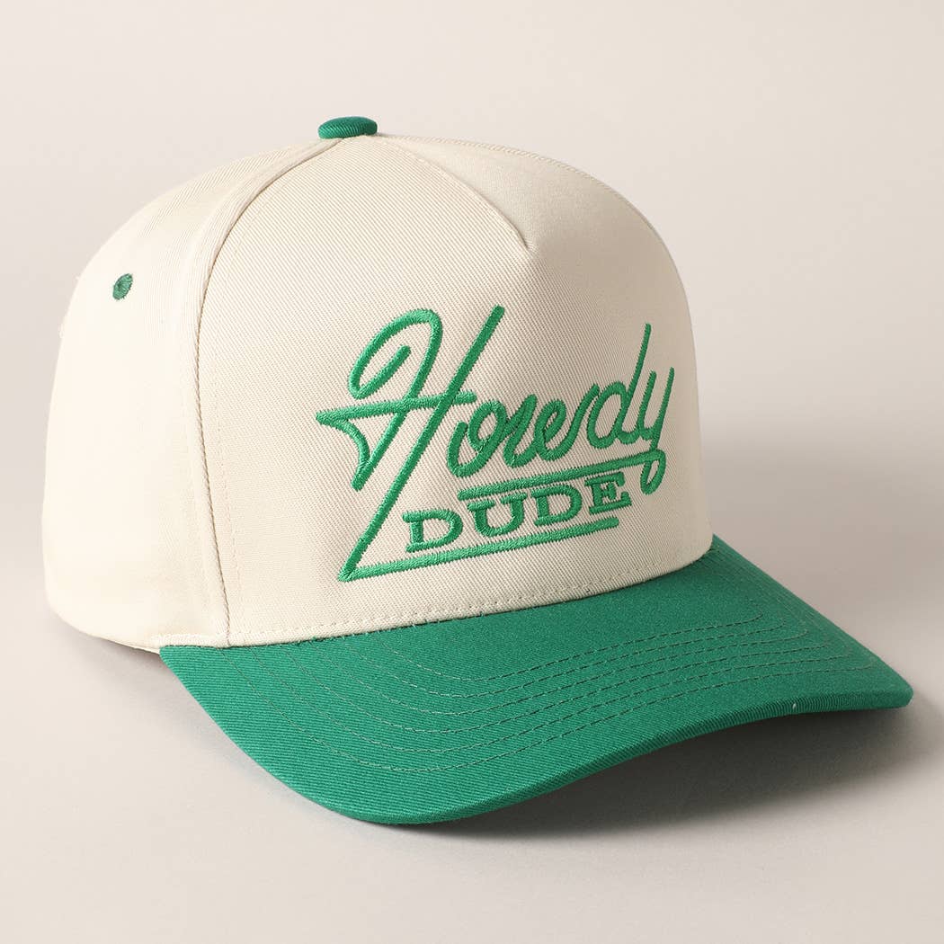 Fashion City – wholesale Baseball cap – Unisex – Howdy Dude Embroidery Two Tone Baseball Cap9