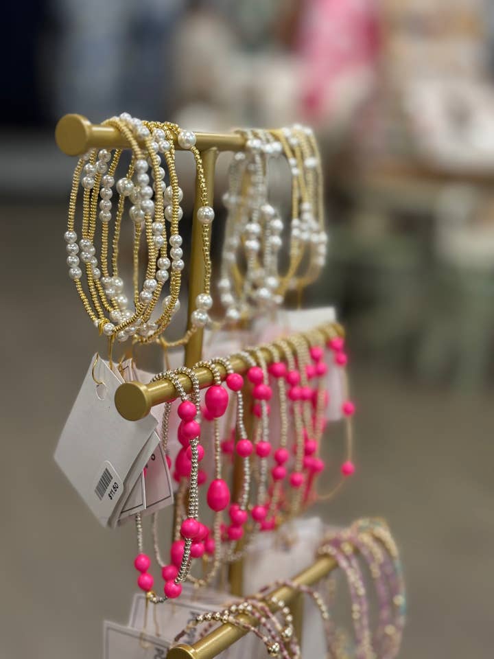 Pearl and Seed bead bracelets for wholesale by Poppy Willow & Co.