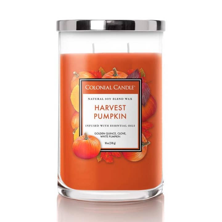 Bougie parfumée à la citrouille Harvest 538 g pour la vente par Colonial Candle DE