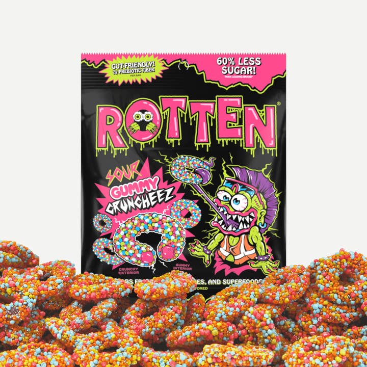 Fizz and Sweets Wholesale - Wholesale Gummy - Rotten Sour Gummy Cruncheez