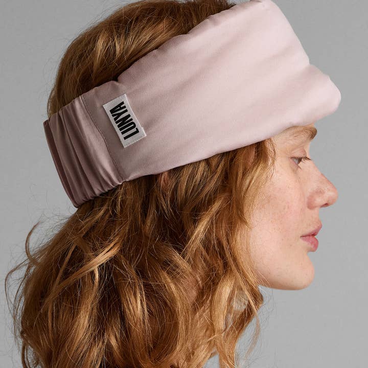 Delicate Pink Washable Silk Sleep Mask for wholesale on Faire
