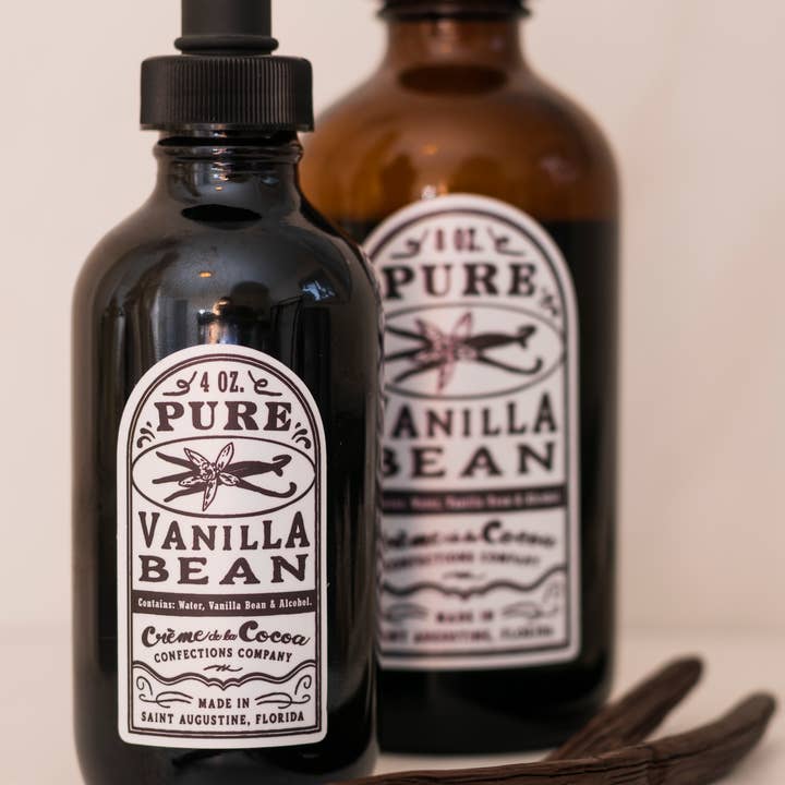 8 oz. Vanilla Bean Extract for wholesale by Creme de la Cocoa