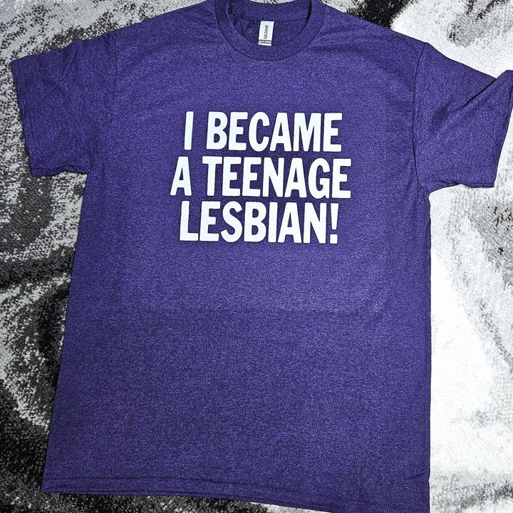 I Became a Teenage Lesbian T-Shirt for wholesale by Flip The Record