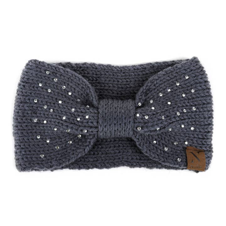 Selini New York - Wholesale Fashion Headband - Women's - Women's Rhinestone Knotted Knit Winter Headband Ear Warmer6
