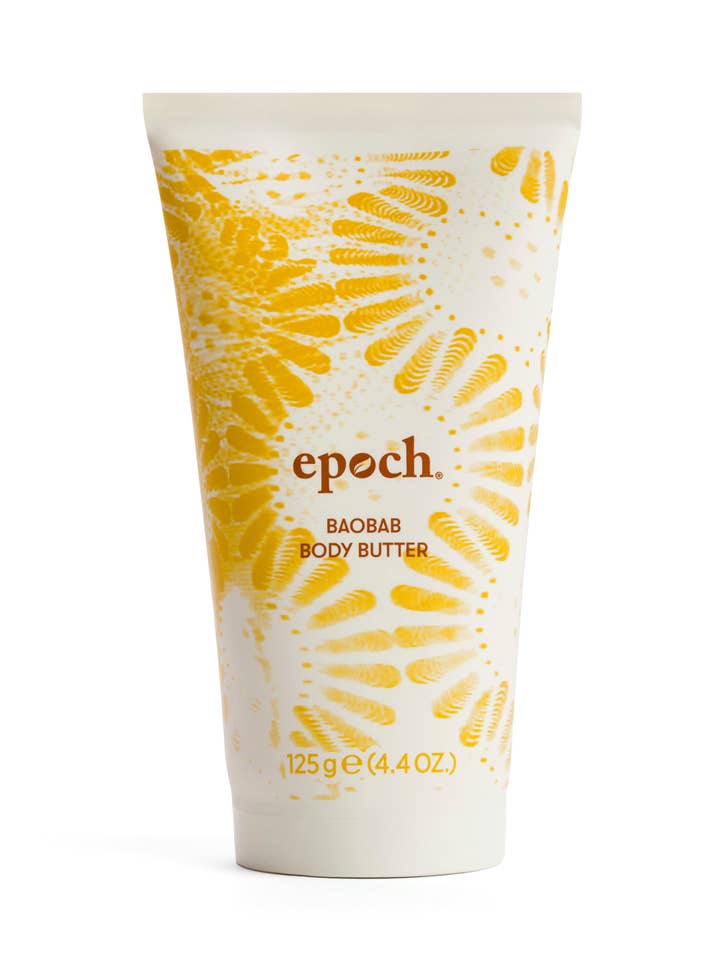Epoch Baobab kroppssmör i tub för wholesale av Zeána Skin Care