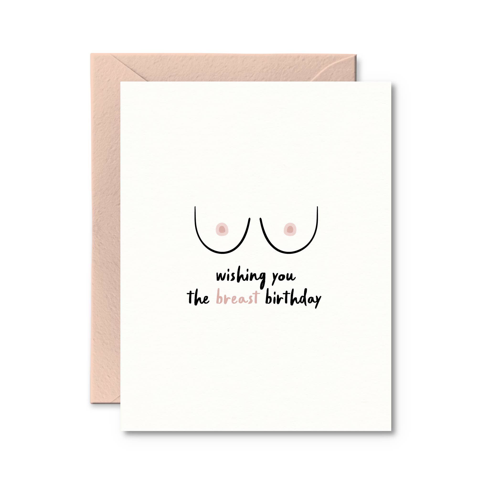 Pretty by Her - Wholesale Birthday Card - Breast Birthday Card | Funny Birthday Card