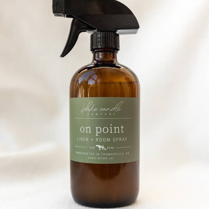 Sur le Point Spray de Lin + Chambre pour la vente par Blake Candle Company