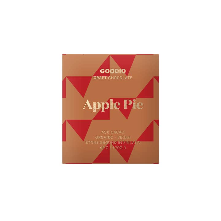 Goodio Chocolate - Wholesale Chocolate Bar - Apple Pie Chocolate 49%1