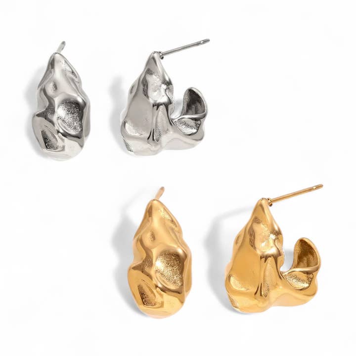 Organic Tri Hoop Earring for wholesale by Jenny Be Free