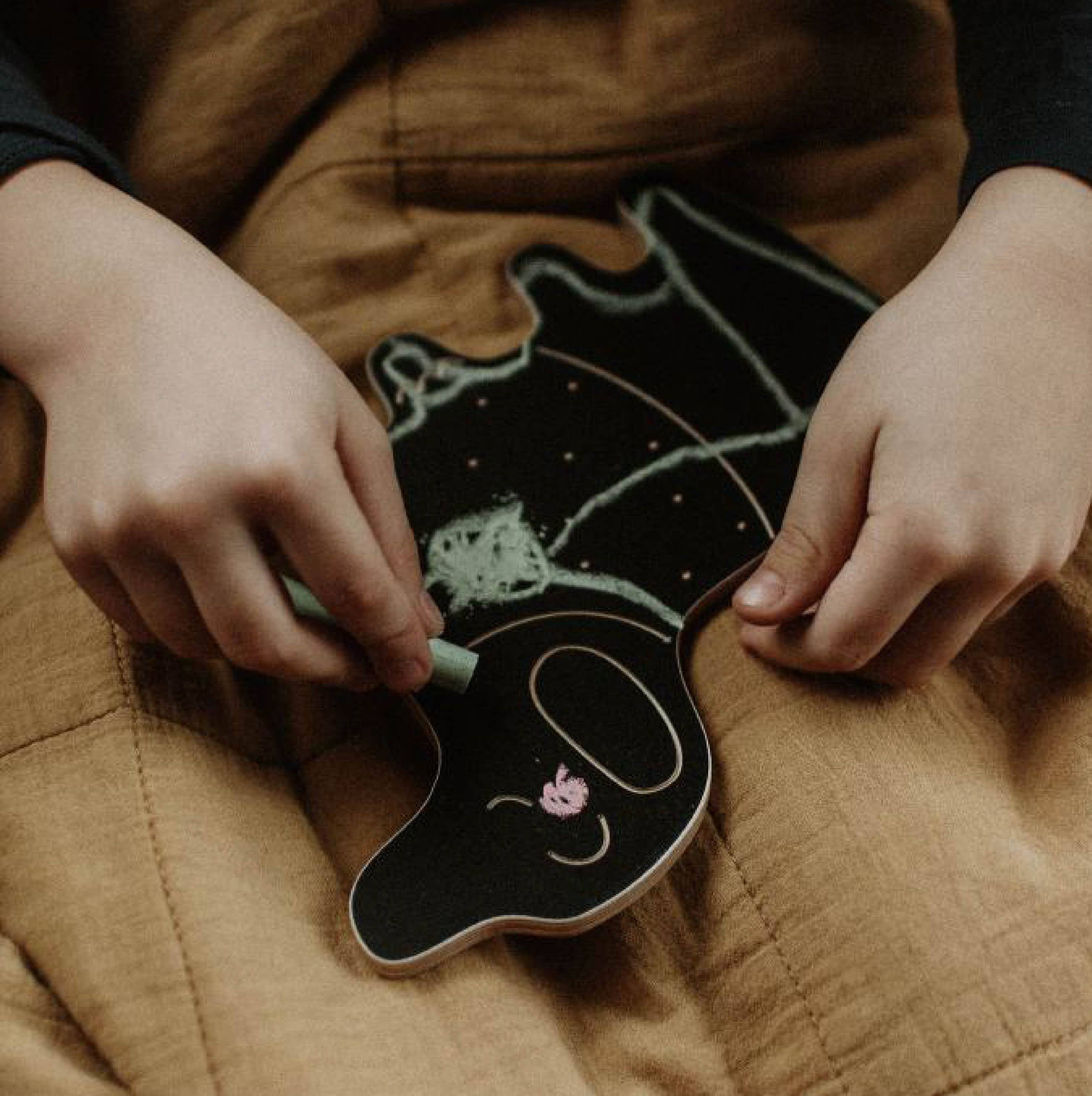 milin – Lousa - Crianças e bebés por atacado – Cão, quadro de giz em forma de animal/com giz9