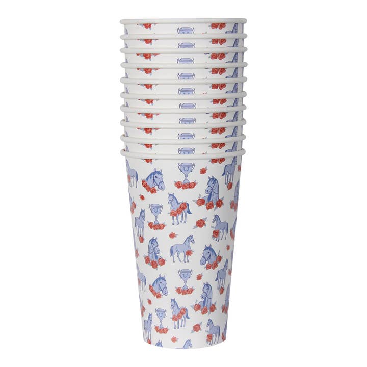 Horse and Roses Paper Cups for wholesale by Barrel Down South