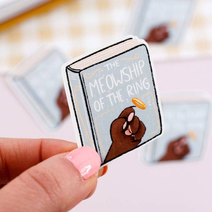 My Sweet Paper Card - Wholesale Sticker - The meowship of the ring - Cat book stickers