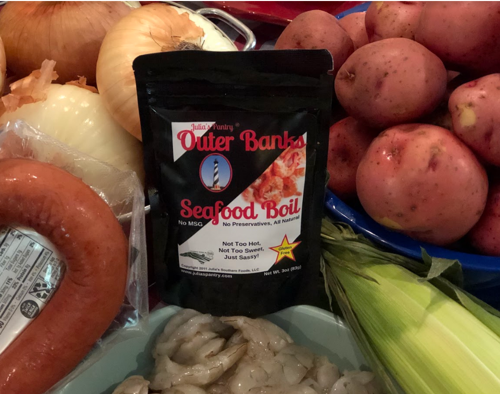 Julia's Southern Foods, LLC - Wholesale Gedroogde kruidenmix - Outer Banks Sassy Seafood Kook, 3oz1