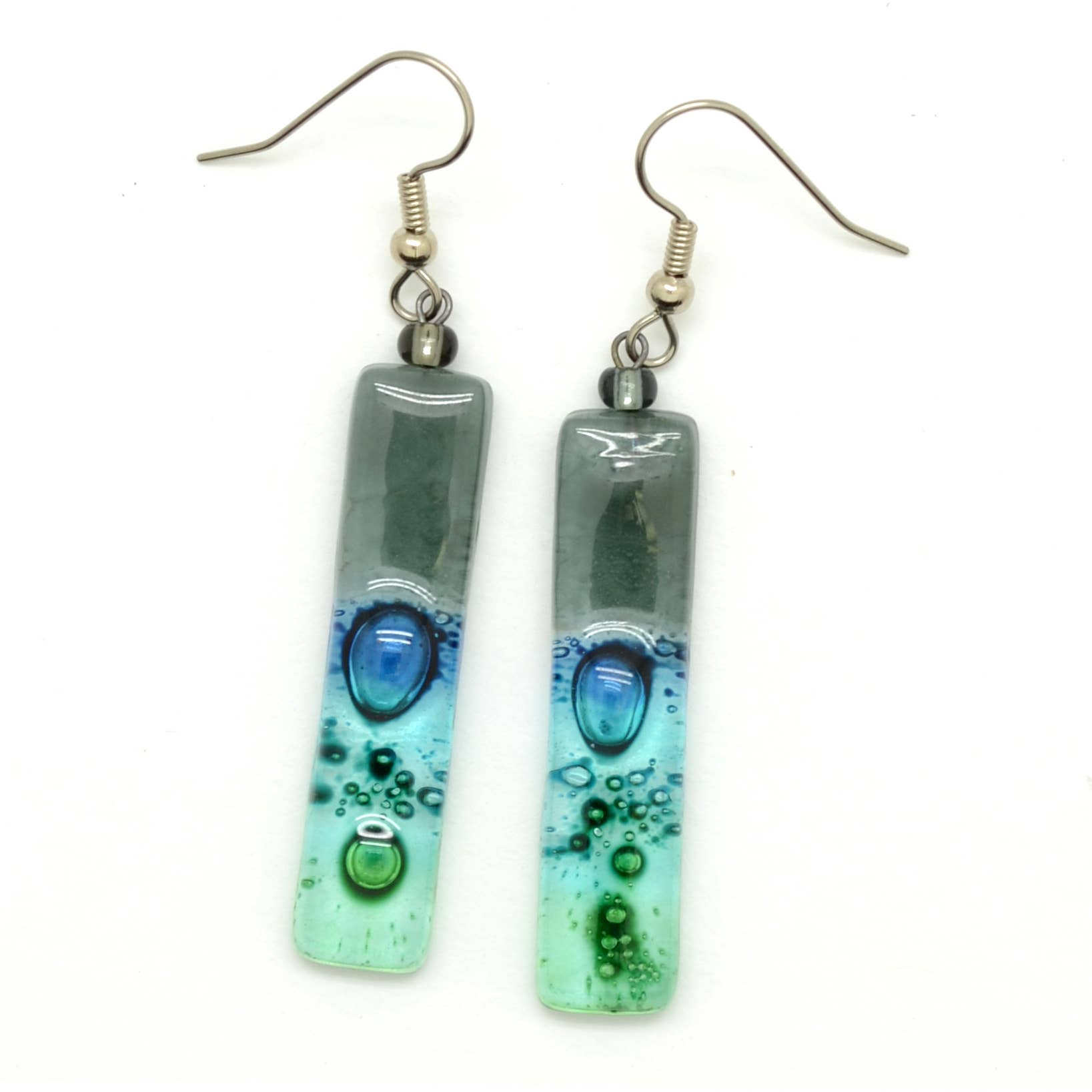 Dunitz & Company - Wholesale Dangle Earrings - Skinny Rectangle Glass Earrings4