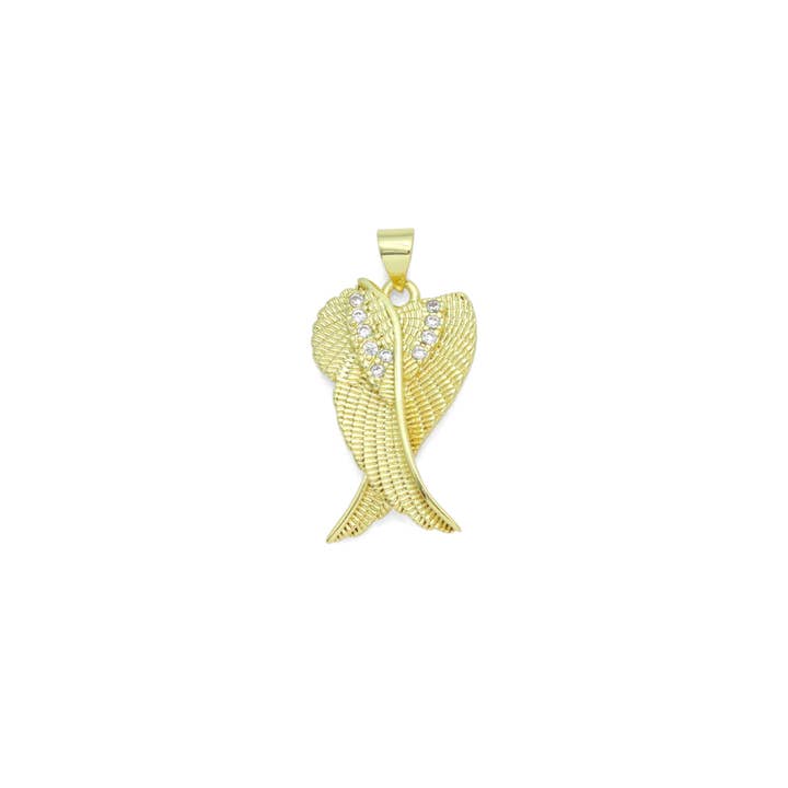 CZ Gold Angel Wings Charm Pendant, Sku#LK1176 and other Purchase Wholesale dearbornchicken wings. Free Returns & Net 60 Terms on Faire trending on Faire.