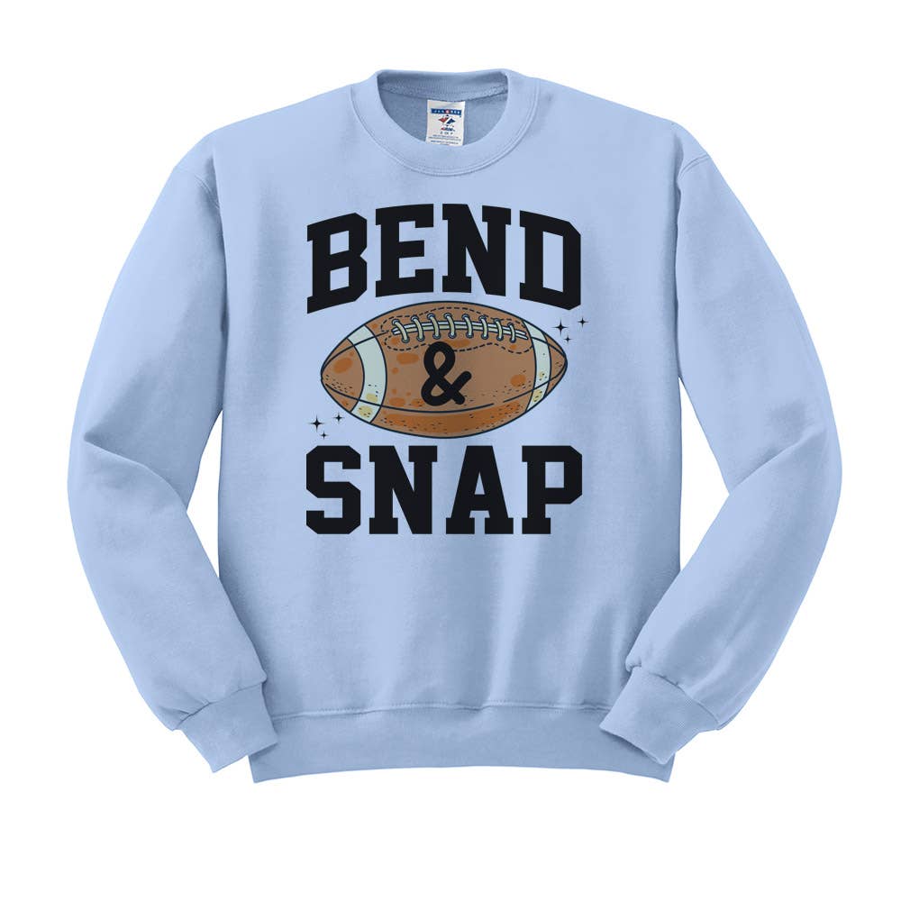 DaisyChainDesignCo - Wholesale Graphic Sweatshirt - Women's - Bend And Snap Football Crewneck Sweatshirt 1