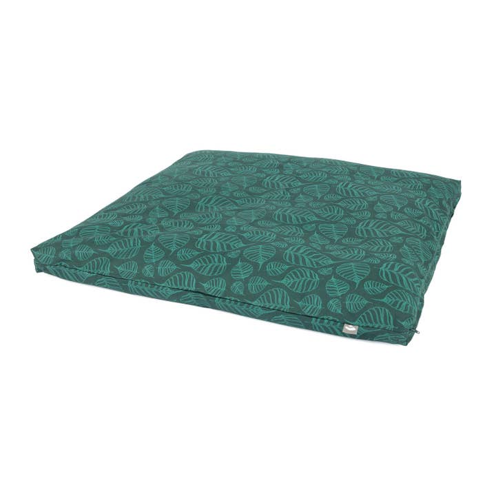 ZABUTON Maharaja, 80x80cm Bodhi Leaves, deep green for wholesale by Bodynova