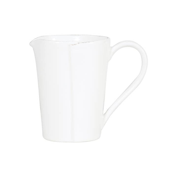 Melamine Lastra White Pitcher for wholesale by VIETRI Inc.