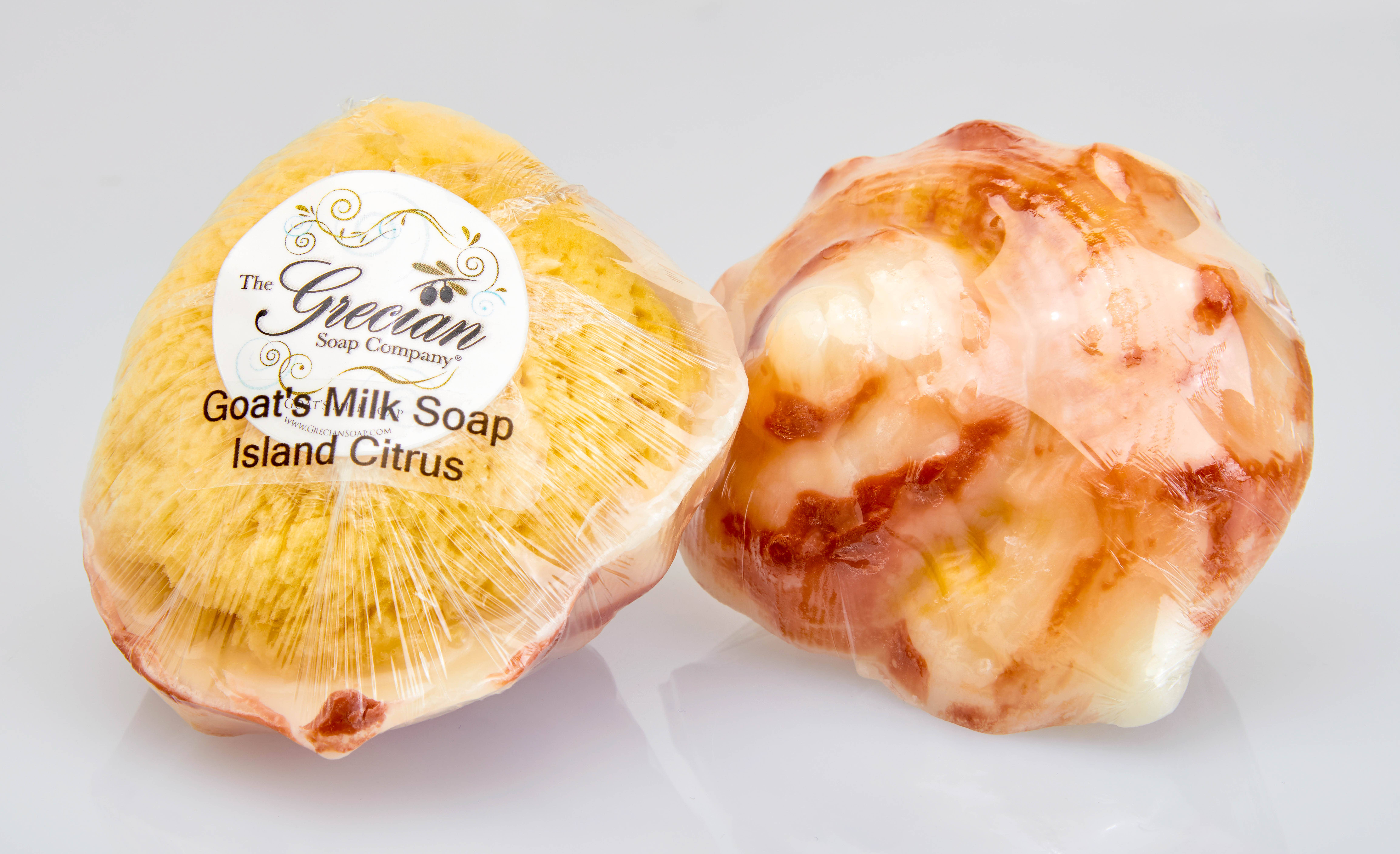 The Grecian Soap Company - Wholesale Bar Soap - Natural Goat's Milk Conch Shell Sea Sponge Citrus Bar Soap1