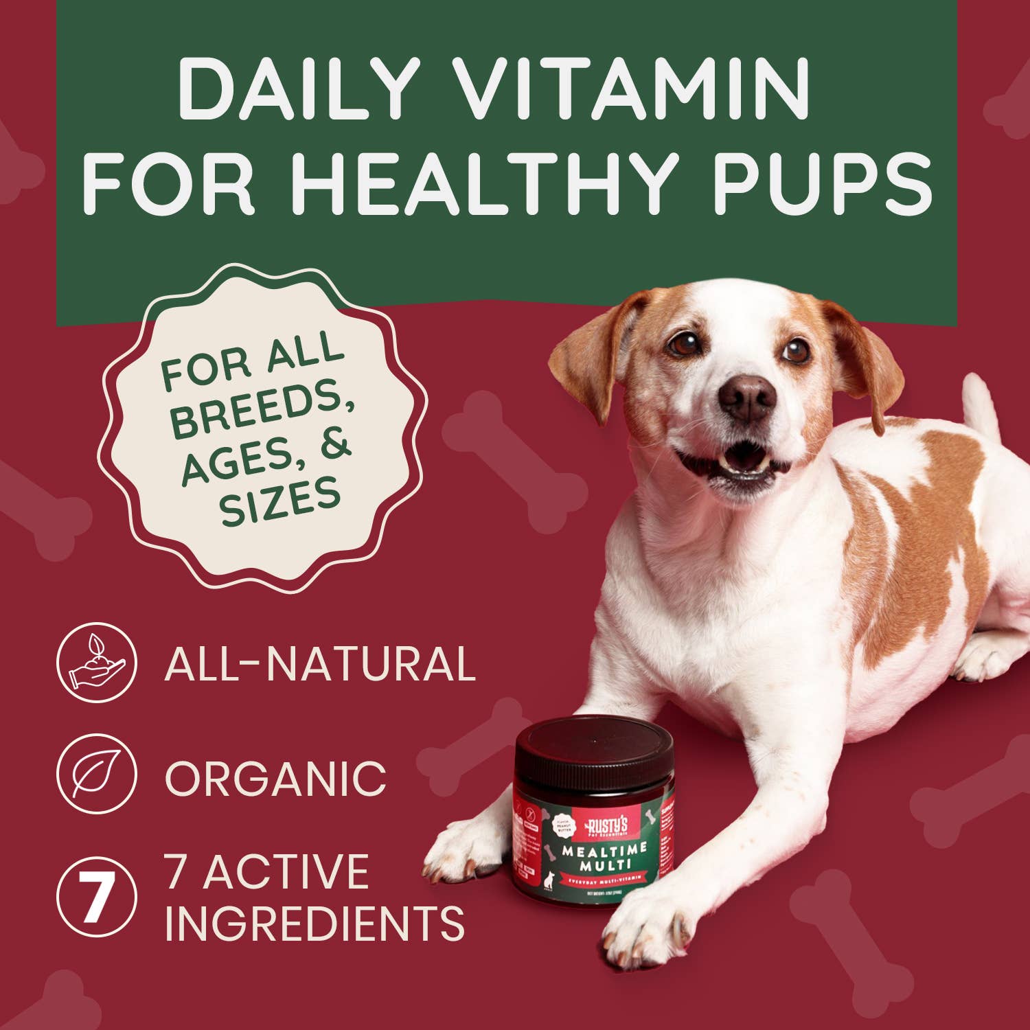Rusty's Pet Essentials - Wholesale Pet Supplement - Dog - Mealtime Multi - Multivitamin3
