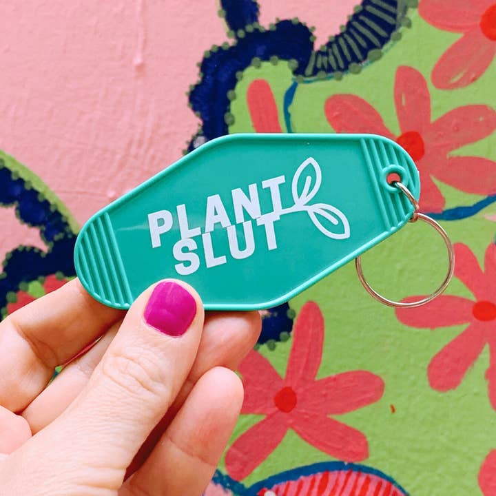 GetBullish - Vente Porte-clés – unisexe - Porte-clés style motel Plant Slut Leaf en vert 🌿