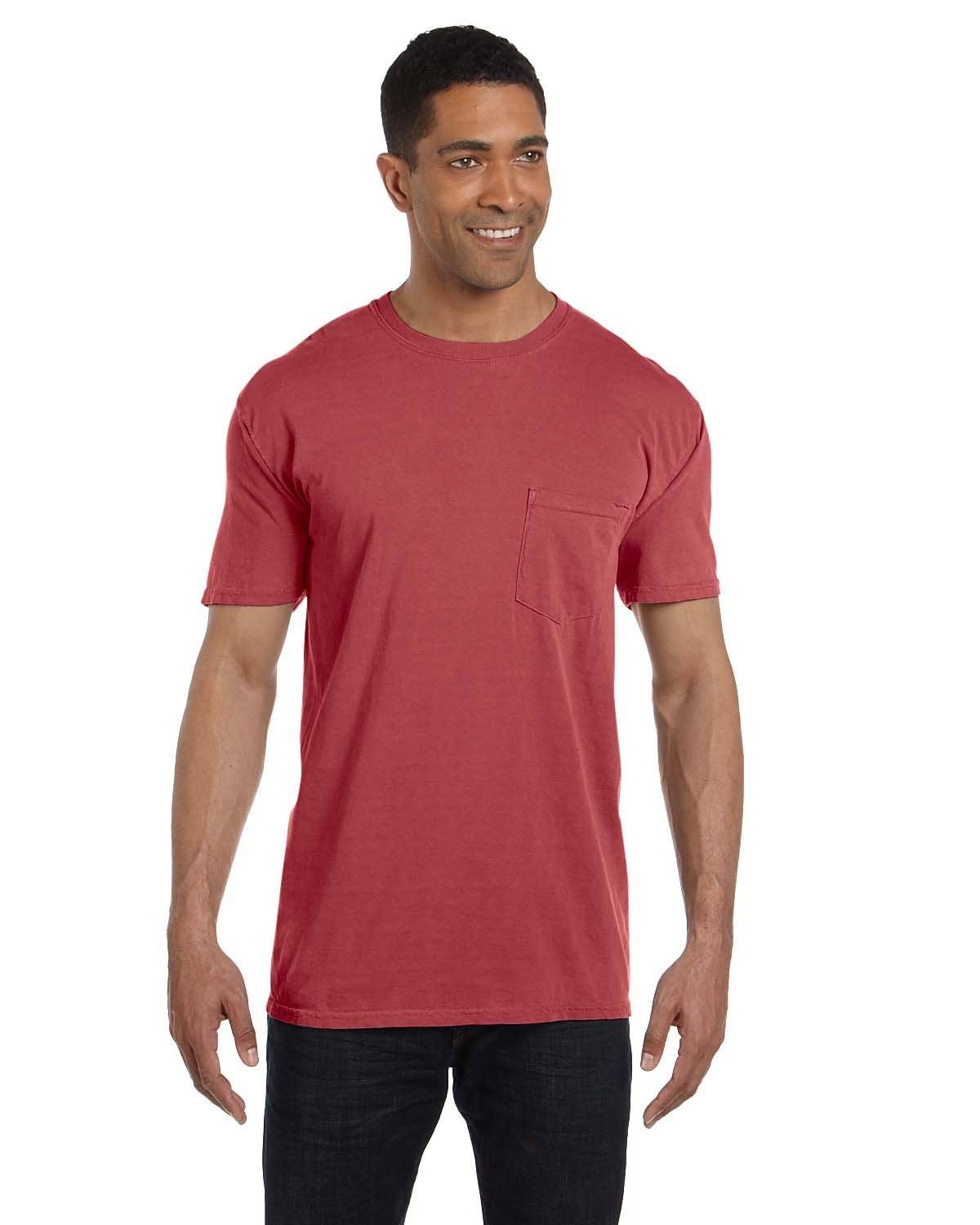 Total Apparel - Wholesale T-Shirt - Unisex - Comfort Colors Garment-Dyed Pocket Blank T-Shirt | 6030CC7