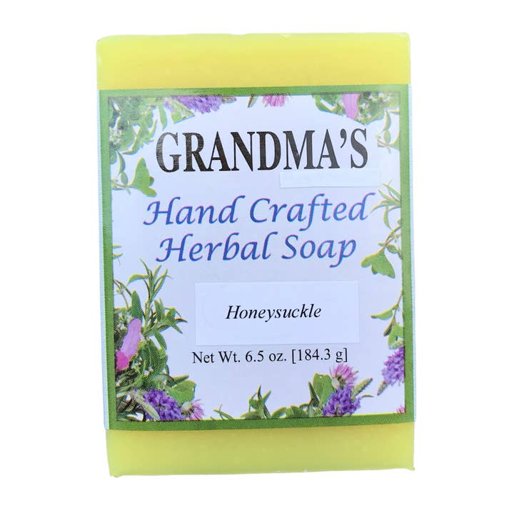Honeysuckle Soap Bar, 6.5 oz.-S for wholesale by Grandma's Hand-Crafted Soaps