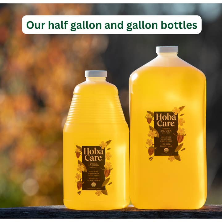 HobaCare Jojoba - Wholesale Bath/body oil - HobaCare Jojoba Half Gallon - Spa, Refill, Bulk - Organic4