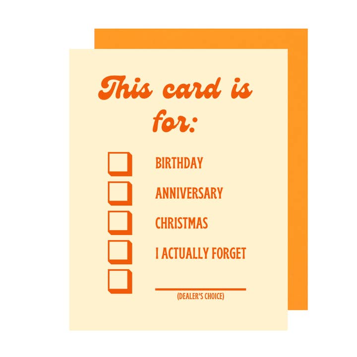 Just Because Greeting Card | All Occasions for wholesale by Jk Card Shop