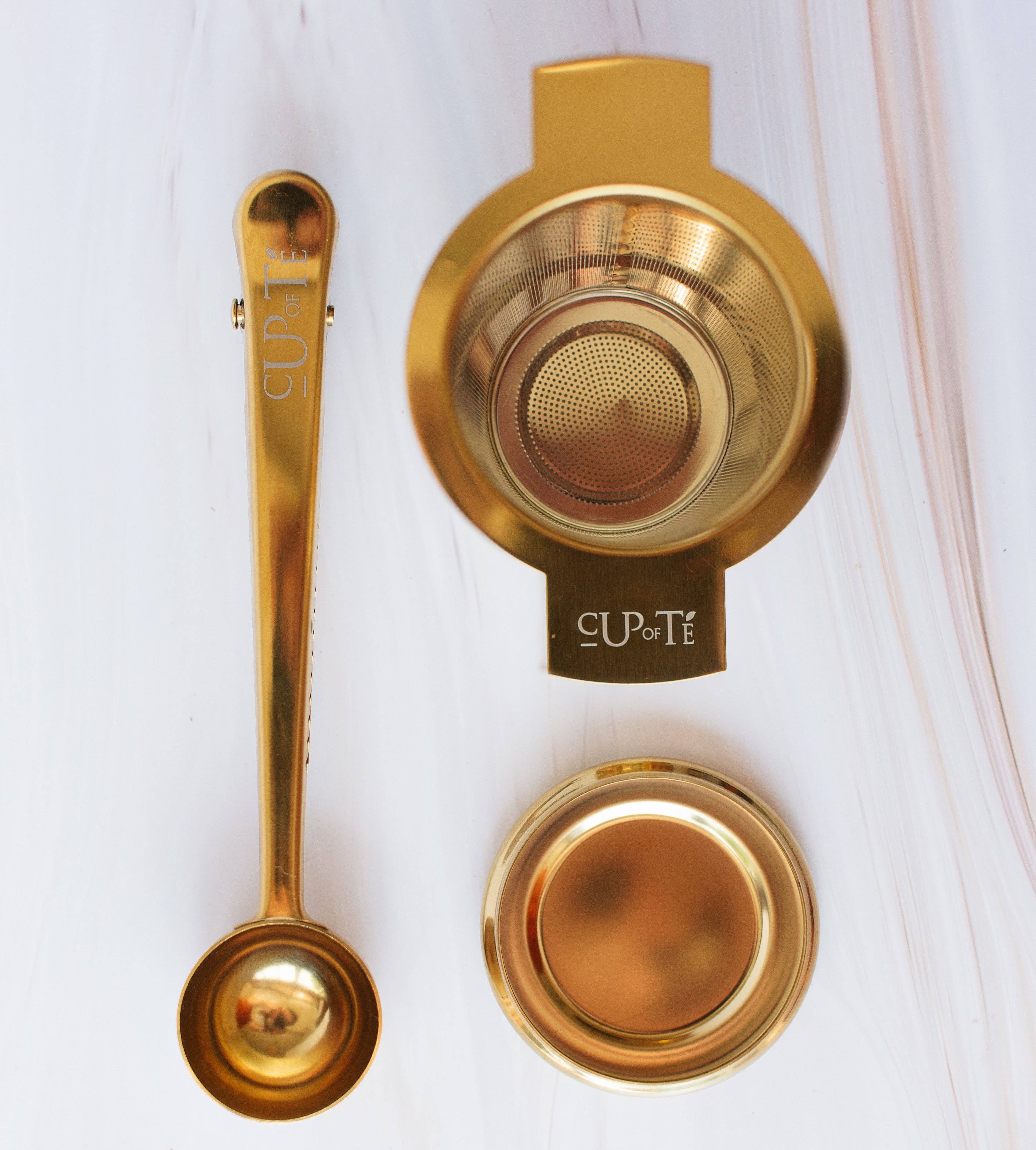 Cup of Té - Venta al por mayor Cucharas medidoras - Cuchara dorada1
