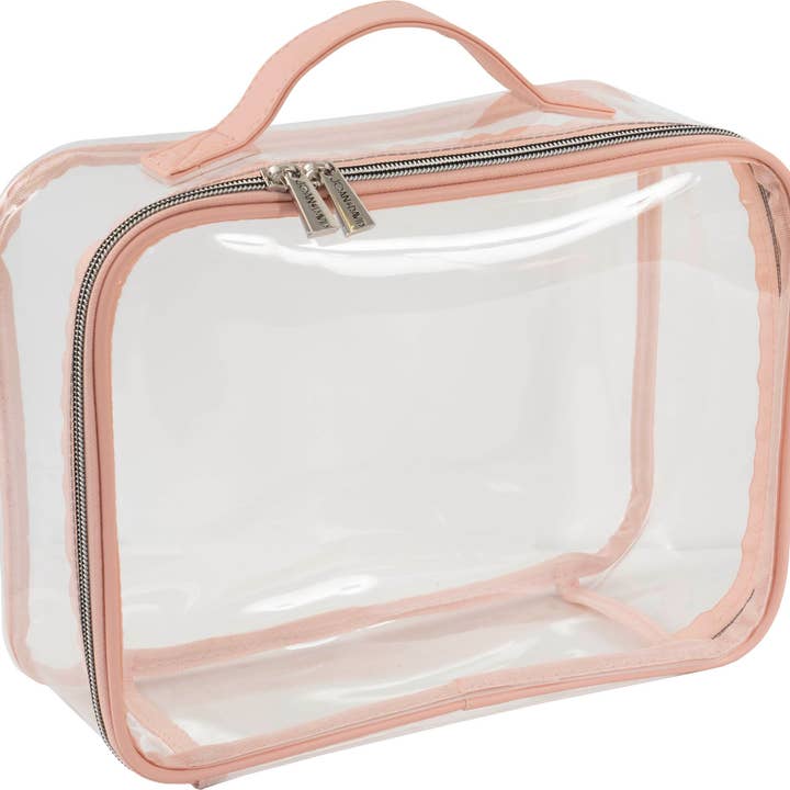 Magid - Wholesale Makeup/Cosmetic Bag - Joan & David Woven 4 Piece Clear Cosmetic Bag Set7