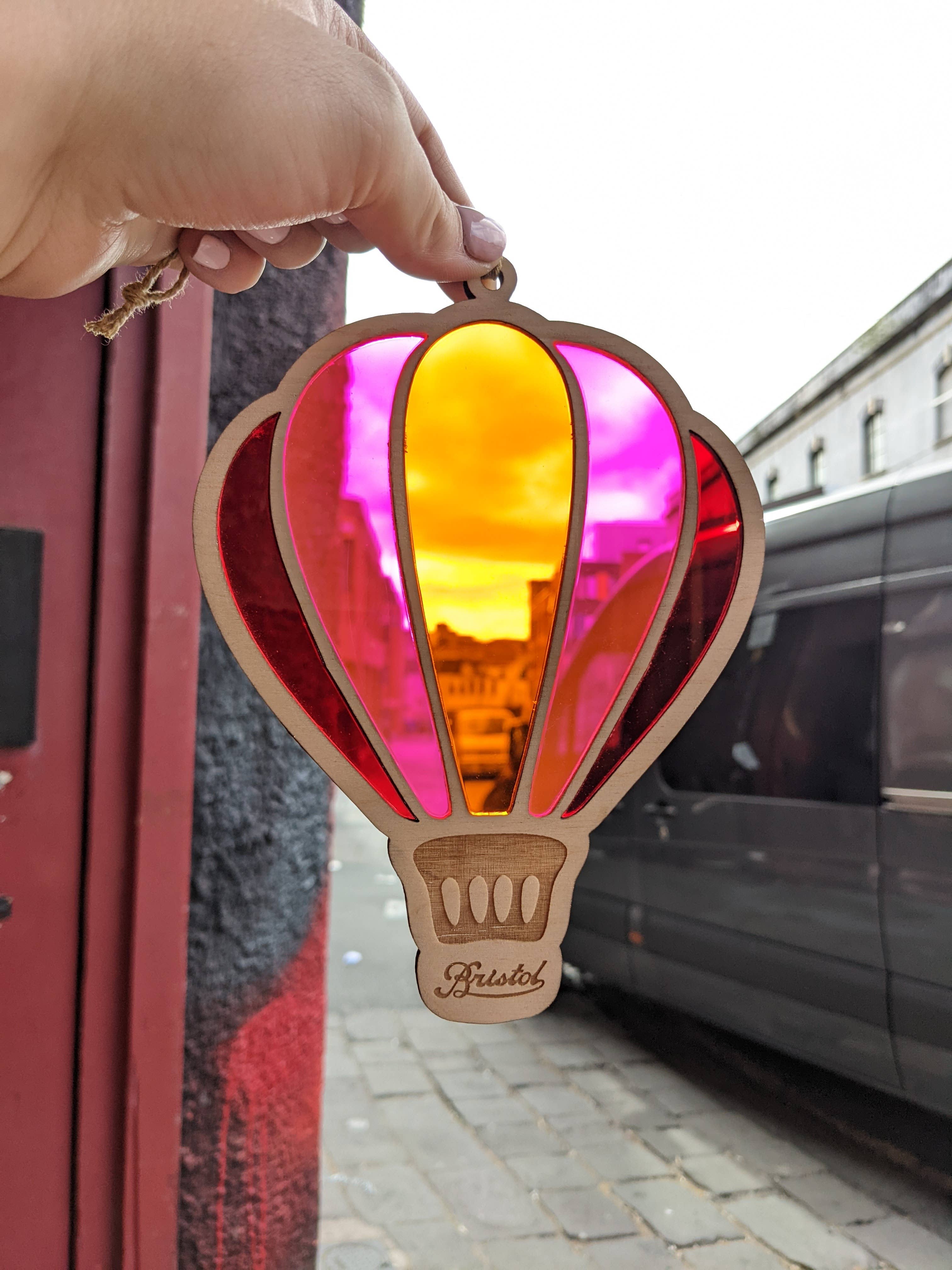 Bristol Design Forge Ltd - Wholesale Suncatcher - Hot Air Balloon Window Hanging Laser Cut (Mixed Colours)7